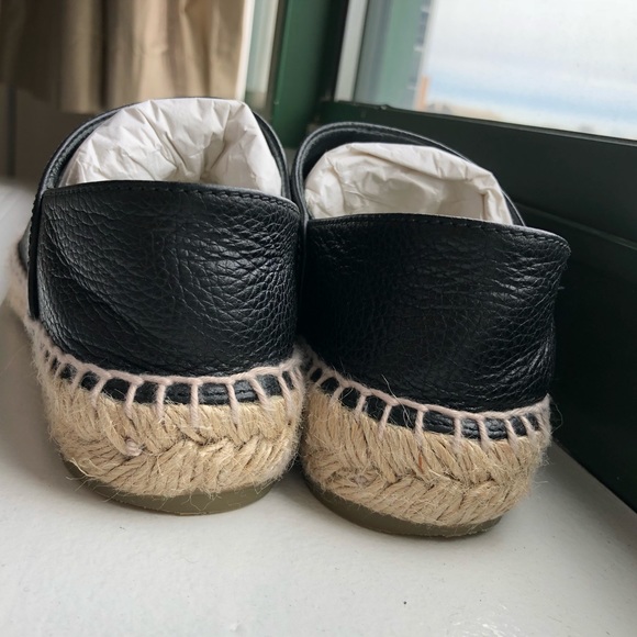 🚫SOLD AUTH Chanel Black Pebbled Espadrilles 35 5 - Picture 6 of 8